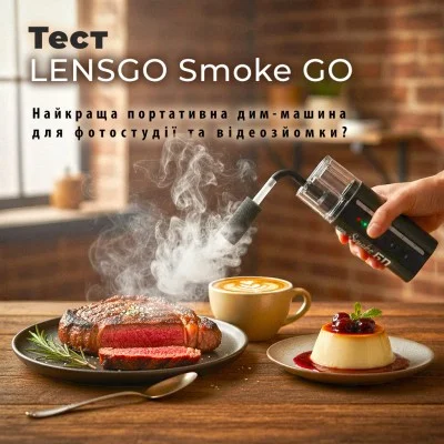 Тест LENSGO Smoke GO: Найкраща портативна дим-машина для фотостудії та відеозйомки?