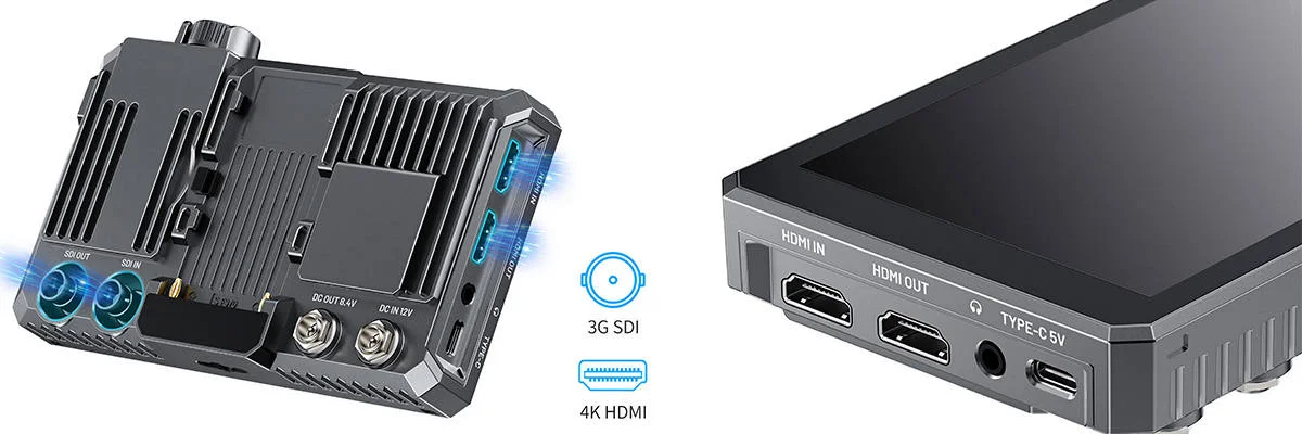 FEELWORLD SC6 з входами та виходами SDI та HDMI