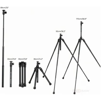 Штатив для смартфона K&F Concept KF09.120 — 3 в 1: селфі палиця, настільний та підлоговий штатив