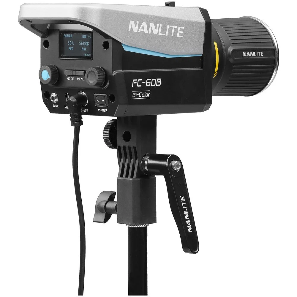 NANLITE FC-60B Bi-Color LEDライト 本体 Nanlite FC-60B Bi-Color LED Spotlight – Купити світильник для