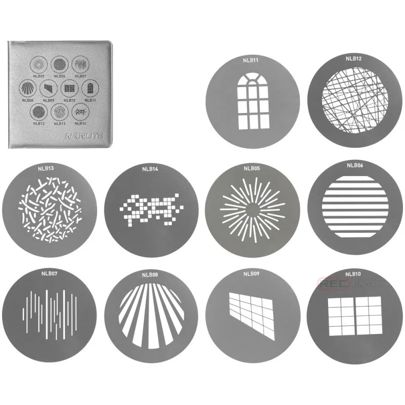 Набор гобо-дисков Nanlite Gobo Set 1 для проекционной насадки PJ-BM