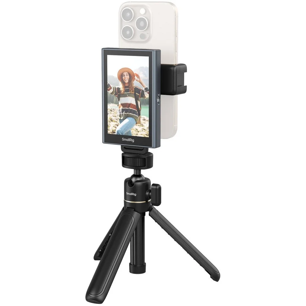 Selfie Display for Smartphone SmallRig 4851 - Second Screen, Wi-Fi Monitor for Vlogs and Podcasts