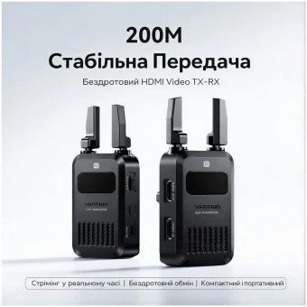 Vention VX200 Wireless HDMI Video Transmitter and Receiver