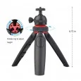LENSGO L322 tripod with Bluetooth remote control for smartphone and GoPro
