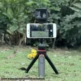 LENSGO L322 tripod with Bluetooth remote control for smartphone and GoPro