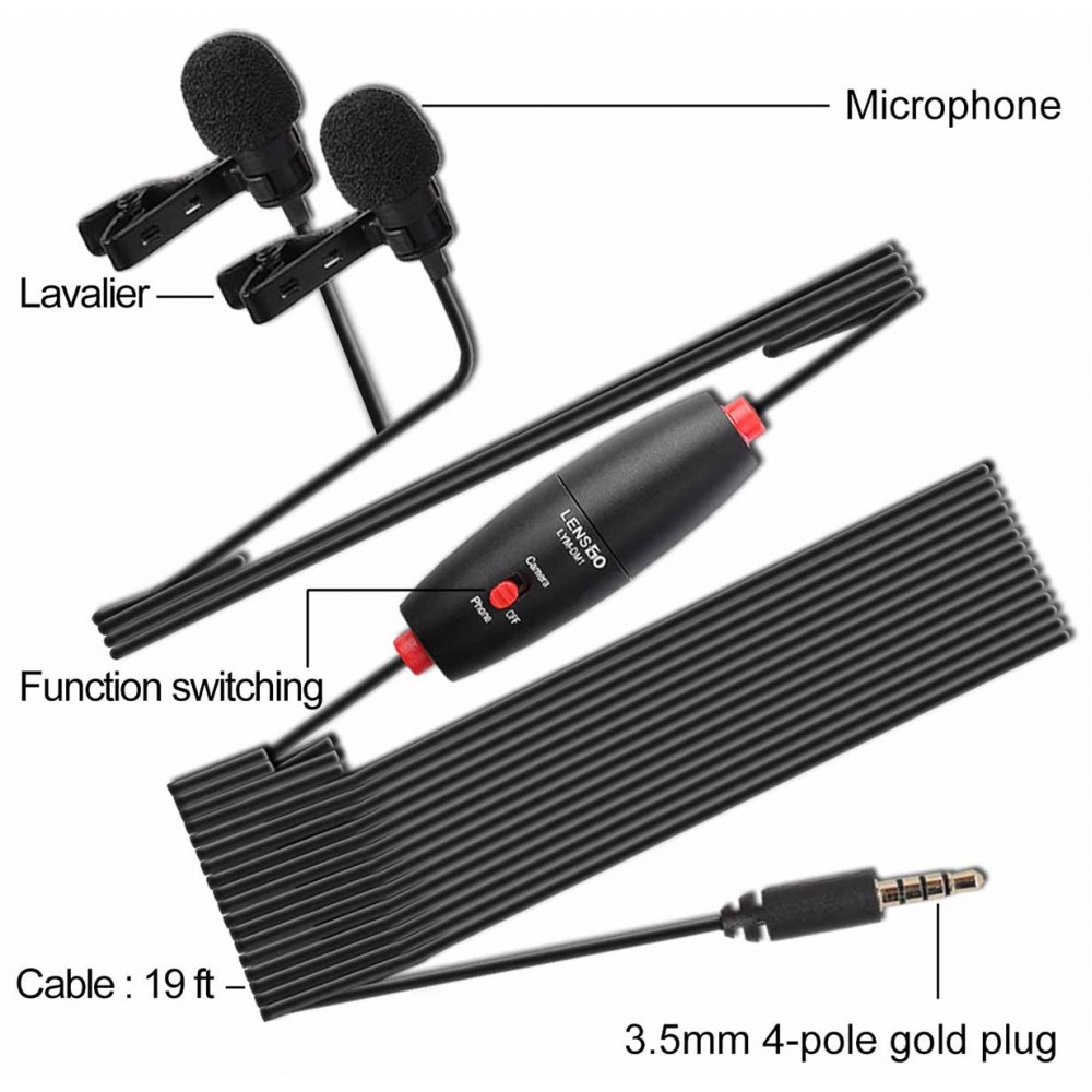 Lensgo DM1 dual lapel microphone - Lensgo DM1